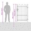 vidaXL Brama ogrodzeniowa Szary 103 x 200 cm Stal malowana proszkowo