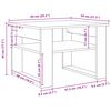 vidaXL Stolik kawowy z przechowywaniem Stare drewno 64 x 54 x 44 cm