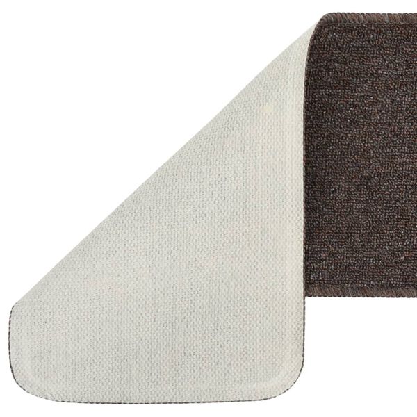 vidaXL Antypoślizgowe nakładki na schody, 15 szt., 60x25 cm, brązowe
