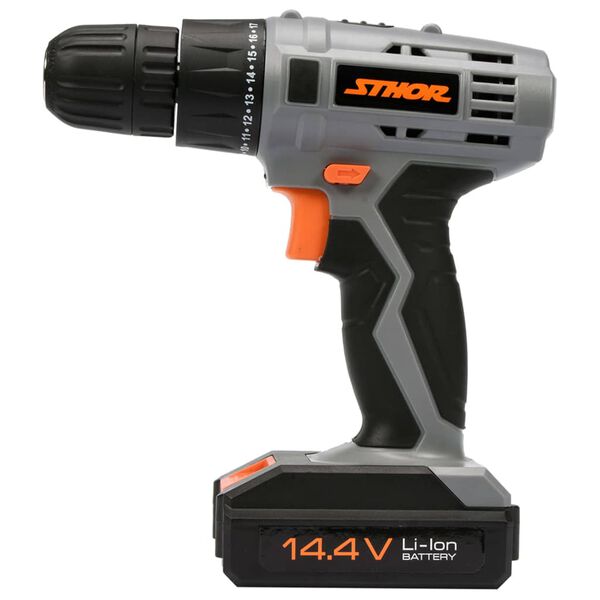 Sthor Wiertarka z akumulatorem 1,3Ah Li-ion, 14,4 V, 17 Nm