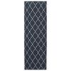 vidaXL Chodnik dywanowy ORIZ 1150 gsm Czarny wz&oacute;r siatkowy