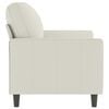 vidaXL Sofa 2-osobowa, kremowy, 120 cm, tapicerowana aksamitem