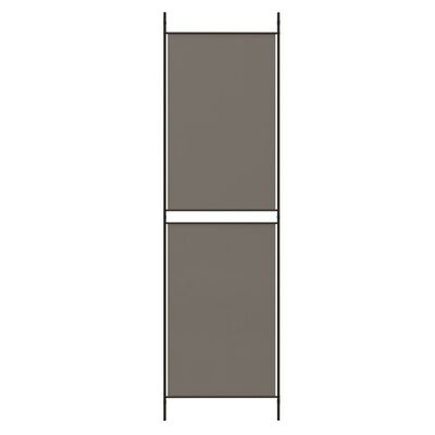 vidaXL Parawan 6-panelowy, antracytowy, 300x200 cm, tkanina