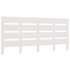vidaXL Wezgłowie ł&oacute;żka, białe, 120x3x80 cm, lite drewno sosnowe