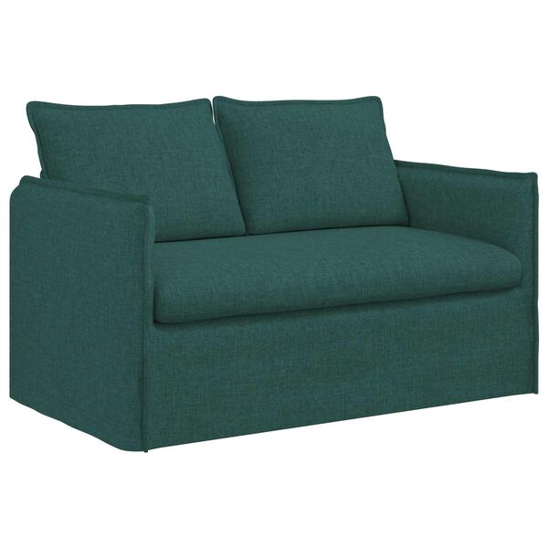 vidaXL Sofa 120cm Ciemna zieleń Metal
