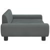 vidaXL Sofa dla dzieci, ciemnoszara, 100x54x33 cm, aksamit