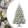 vidaXL Sztuczna choinka 180 cm 300 LED Ciepła biel PVC i stal