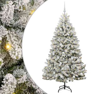 vidaXL Sztuczna choinka 180 cm 300 LED Ciepła biel PVC i stal