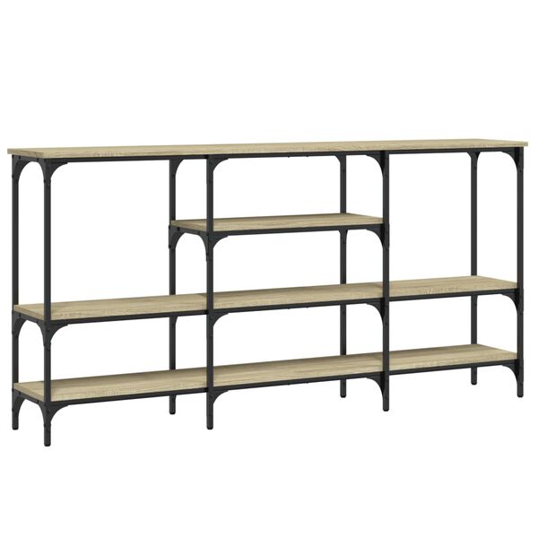 vidaXL Stolik konsolowy, dąb sonoma, 160x29x80 cm