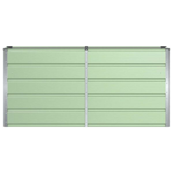 vidaXL Donica Zielony 160 x 40 x 75 cm Stal