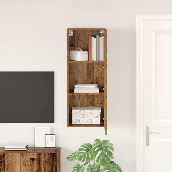 vidaXL Szafka pod telewizor Stare drewno 40,5 x 30 x 102 cm