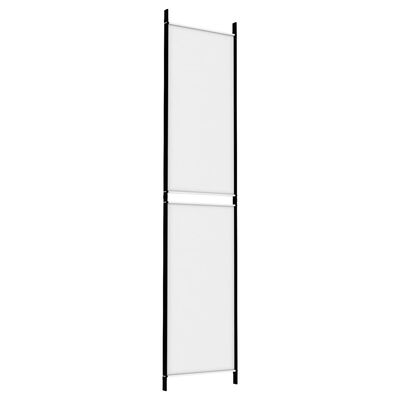 vidaXL Parawan 3-panelowy, biały, 150x220 cm, tkanina