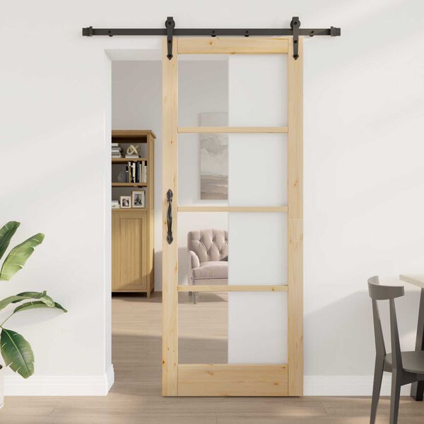 vidaXL Drzwi przesuwne ORKDAL Naturalny 83 x 211 cm