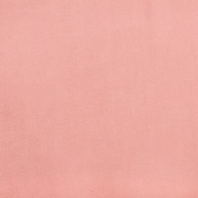 vidaXL Rama łóżka, różowa, 200x200 cm, tapicerowana aksamitem