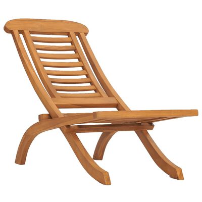 vidaXL Składane krzesło ogrodowe, lite drewno tekowe