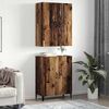 vidaXL Highboard 2 pcs Stare drewno Materiał drewnopochodny
