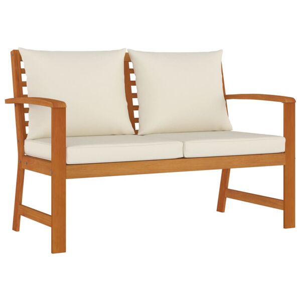 vidaXL 4-cz zestaw mebli ogrodowych z poduszkami, lite drewno akacjowe