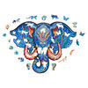 UNIDRAGON 194-częściowe, drewniane puzzle Eternal Elephant, 34x26 cm