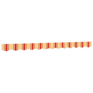 vidaXL Lambrekin do markizy, ż&oacute;łto-pomarańczowe paski, 300 cm