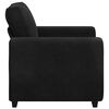 vidaXL Sofa Fotel Czarny 100x77x82 cm Aksamit