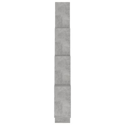 vidaXL Półka ścienna kostki, szarość betonu, 90x15x119 cm, płyta