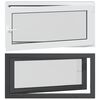 vidaXL Okno piwniczne RISOR 120 x 60 cm PVC i szkło antracytowy