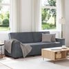 vidaXL Sofa 3-osobowa, ciemnoszara, 220x78x84 cm, obita aksamitem