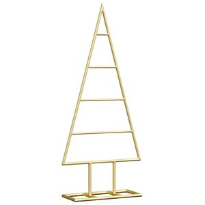 vidaXL Metalowa choinka świąteczna złoty 60 cm Stal Malowana Proszkowo