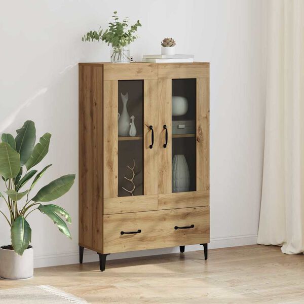 vidaXL Highboard z szufladą Dąb rzemieślniczy 70 x 31 x 115 cm