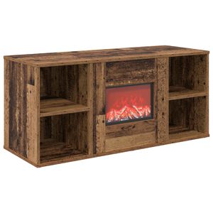 vidaXL Kominek elektryczny Stare drewno 100 x 37 x 45,5 cm