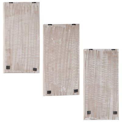 vidaXL Ręcznie rzeźbione panele ścienne, 3 szt., MDF, 40x60x1,5 cm