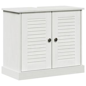 vidaXL Szafka umywalkowa VIGO Biały i Biały Antyk 68 x 34 x 59 cm