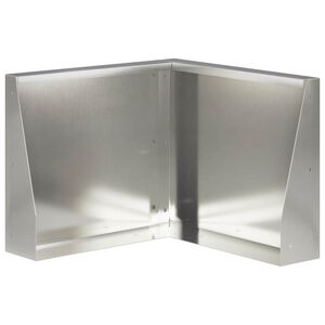 vidaXL Mur oporowy 50 x 50 x 30 cm Stal nierdzewna srebrny