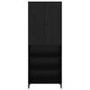 vidaXL Highboard Czarny Dąb 69,5 x 34 x 180 cm Materiał drewnopochodny
