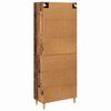 vidaXL Highboard z szufladą Stare drewno 69,5 x 34 x 180 cm