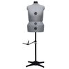 vidaXL Manekin krawiecki damski, regulowany, szary, L, rozmiar 44-50
