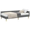 vidaXL Rama Ł&oacute;żka Narożnego z Materacem 2 szt. ciemnoszary 90 x 200 cm
