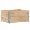 vidaXL Nadstawki paletowe, 2 szt., 80x60 cm, lite drewno sosnowe