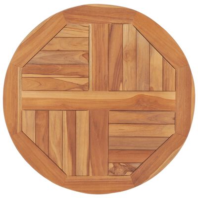 vidaXL Blat stołu, lite drewno tekowe, okrągły, 60 cm