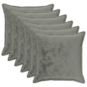vidaXL Poszewka na poduszkę 6 pcs HOUTEN ciemnoszary 70 x 70 cm