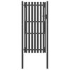 vidaXL Brama ogrodowa stalowa 100x200 cm antracytowa