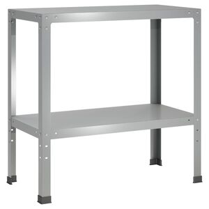 vidaXL St&oacute;ł do przesadzania 100 x 40 x 80 cm Stal ocynkowana srebrny