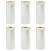 vidaXL Arkusz ochronny z taśmą klejącą 6 pcs 110 x 3300 cm HDPE