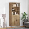 vidaXL Highboard 2 pcs Dąb rzemieślniczy Materiał drewnopochodny