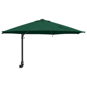 vidaXL Parasolka ogrodowa Zielony 248 x 248 x 148 cm Poliester i Stal