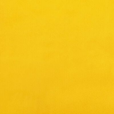 vidaXL Szezlong z poduszkami i wałkiem, żółty, aksamitny