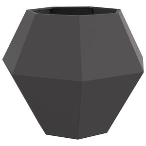 vidaXL Donica Czarny 100 x 100 x 80 cm Stal