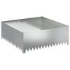 vidaXL Krawężnik do trawnika 100 x 100 x 35 cm Stal srebrny