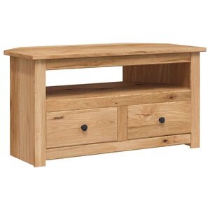 vidaXL Szafka narożna pod TV, 93x49x49 cm, lita sosna, seria Panama
