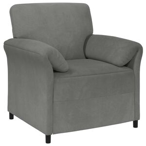 vidaXL Sofa 1-osobowa ciemnoszary 88 x 83 x 95 cm Welur